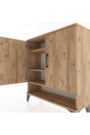 Arges Şifonyer 3 Raflı 2 Kapaklı 88x30x96 - S04M062V9A