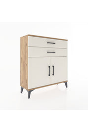 Arges Şifonyer Tek Raflı 2 Çekmeceli 2 Kapaklı 88x30x96 - S04M063V7A