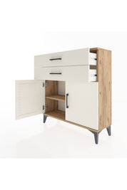 Arges Şifonyer Tek Raflı 2 Çekmeceli 2 Kapaklı 88x30x96 - S04M063V7A