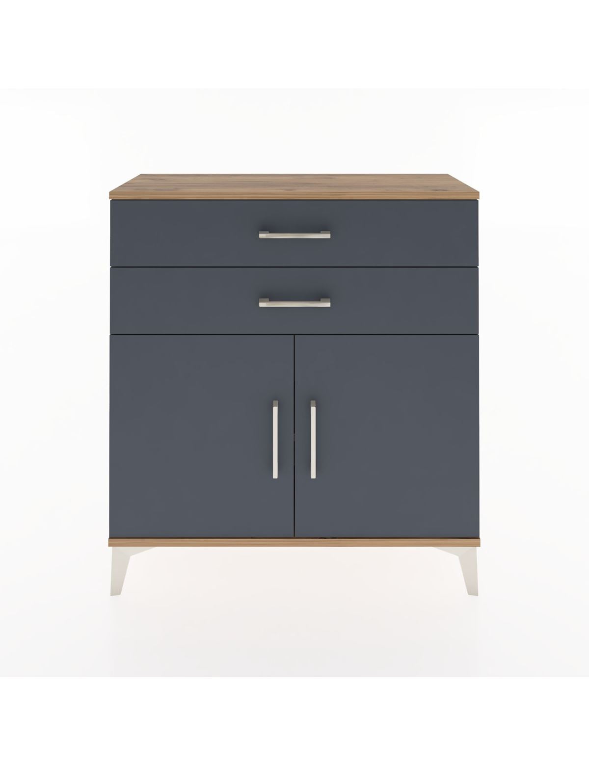 Arges Şifonyer Tek Raflı 2 Çekmeceli 2 Kapaklı 88x30x96 - S04M063V8A