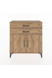 Arges Şifonyer Tek Raflı 2 Çekmeceli 2 Kapaklı 88x30x96 - S04M063V9A
