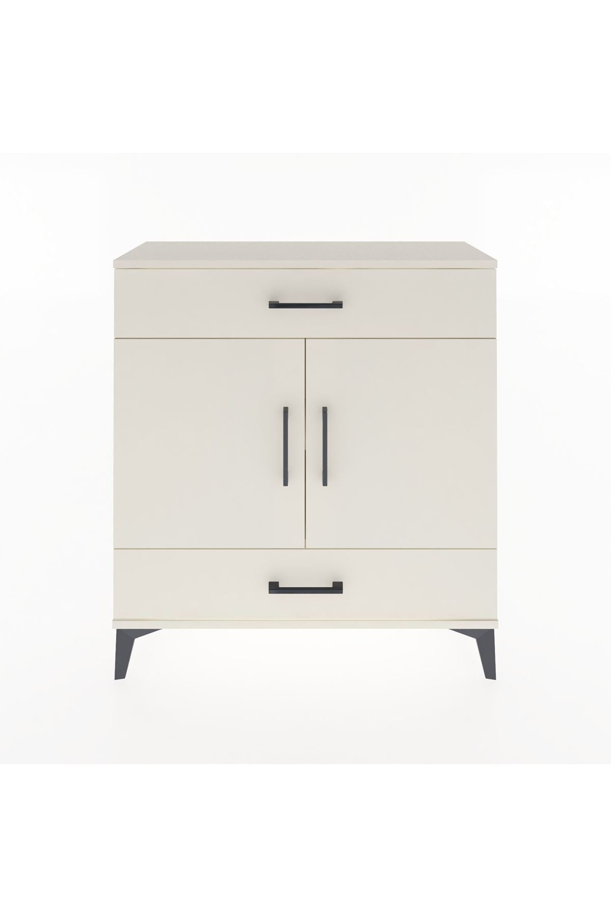 Arges Şifonyer 2 Raflı 2 Çekmeceli 2 Kapaklı 88x30x96 - S04M064V1A