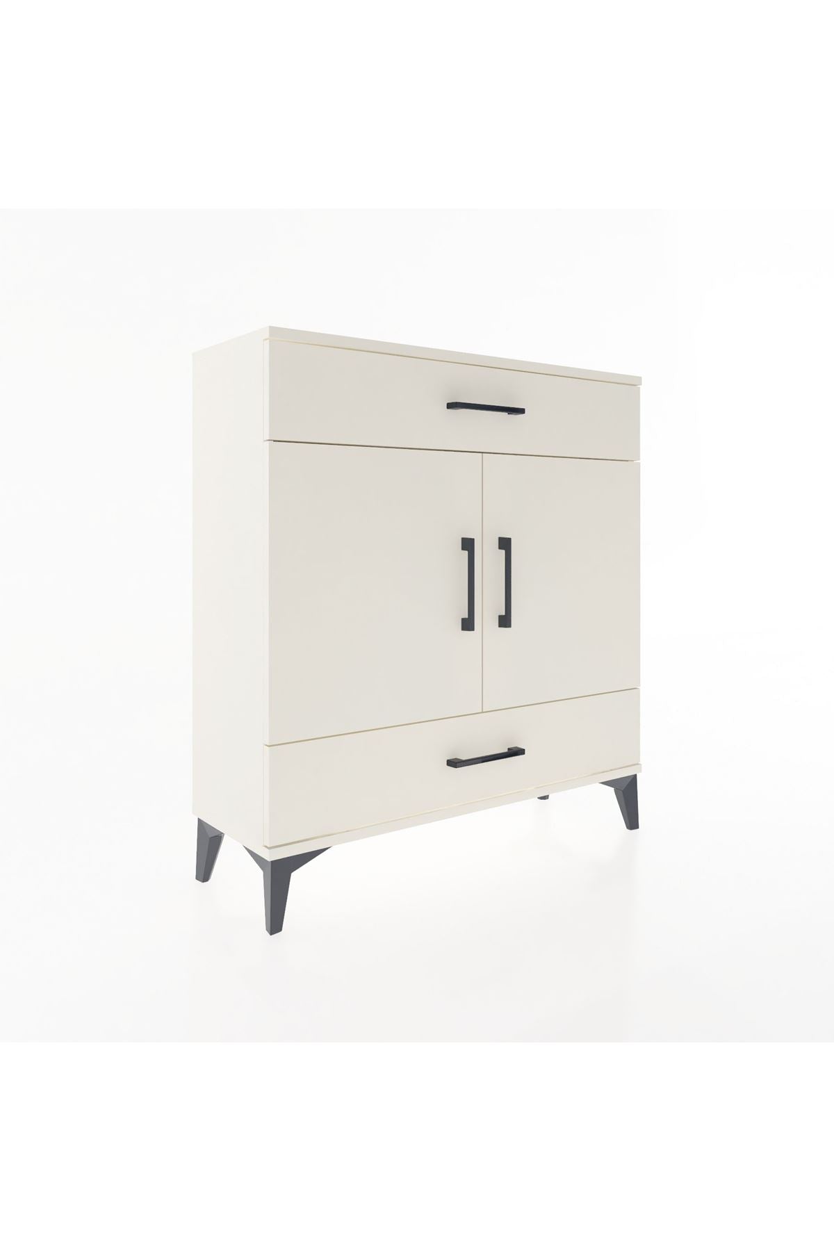 Arges Şifonyer 2 Raflı 2 Çekmeceli 2 Kapaklı 88x30x96 - S04M064V1A