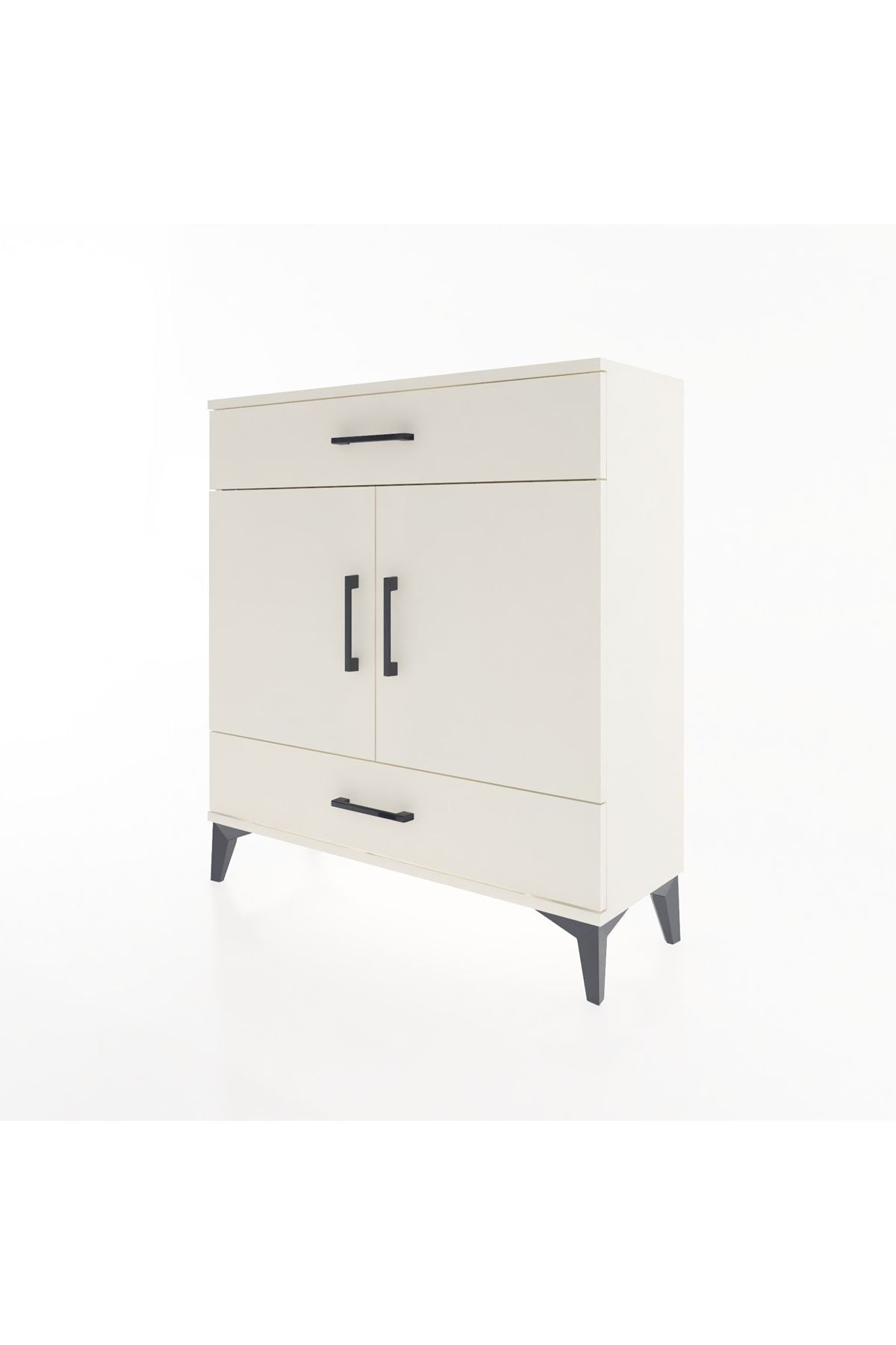 Arges Şifonyer 2 Raflı 2 Çekmeceli 2 Kapaklı 88x30x96 - S04M064V1A