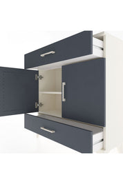 Arges Şifonyer 2 Raflı 2 Çekmeceli 2 Kapaklı 88x30x96 - S04M064V2A