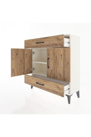Arges Şifonyer 2 Raflı 2 Çekmeceli 2 Kapaklı 88x30x96 - S04M064V3A
