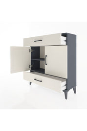 Arges Şifonyer 2 Raflı 2 Çekmeceli 2 Kapaklı 88x30x96 - S04M064V4A