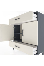Arges Şifonyer 2 Raflı 2 Çekmeceli 2 Kapaklı 88x30x96 - S04M064V4A