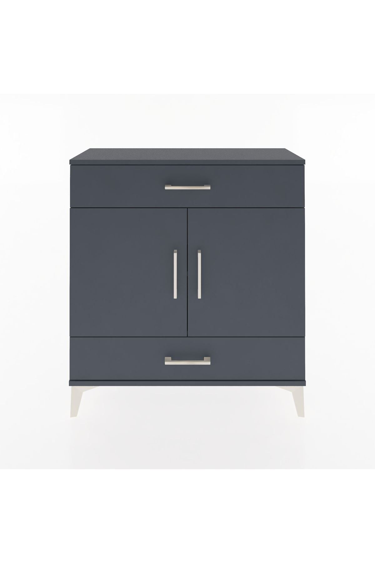 Arges Şifonyer 2 Raflı 2 Çekmeceli 2 Kapaklı 88x30x96 - S04M064V5A