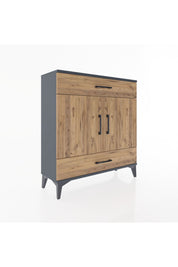 Arges Şifonyer 2 Raflı 2 Çekmeceli 2 Kapaklı 88x30x96 - S04M064V6A