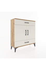 Arges Şifonyer 2 Raflı 2 Çekmeceli 2 Kapaklı 88x30x96 - S04M064V7A