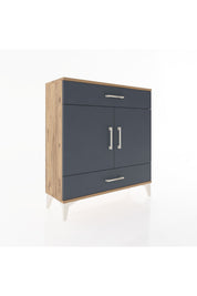 Arges Şifonyer 2 Raflı 2 Çekmeceli 2 Kapaklı 88x30x96 - S04M064V8A