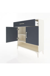 Arges Şifonyer 2 Raflı Tek Çekmeceli 2 Kapaklı 88x30x96 - S04M065V2A
