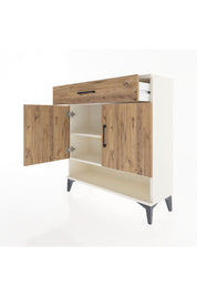 Arges Şifonyer 2 Raflı Tek Çekmeceli 2 Kapaklı 88x30x96 - S04M065V3A