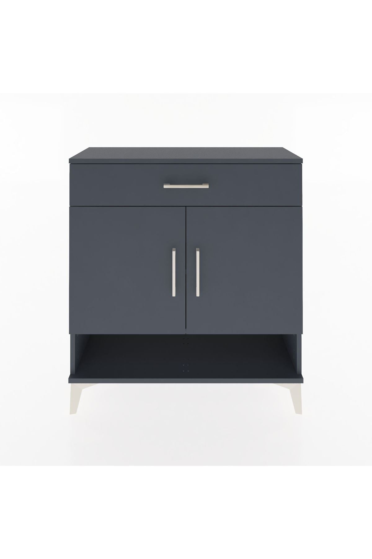 Arges Şifonyer 2 Raflı Tek Çekmeceli 2 Kapaklı 88x30x96 - S04M065V5A