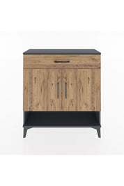 Arges Şifonyer 2 Raflı Tek Çekmeceli 2 Kapaklı 88x30x96 - S04M065V6A
