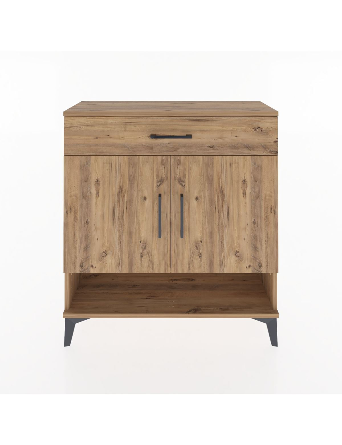 Arges Şifonyer 2 Raflı Tek Çekmeceli 2 Kapaklı 88x30x96 - S04M065V9A