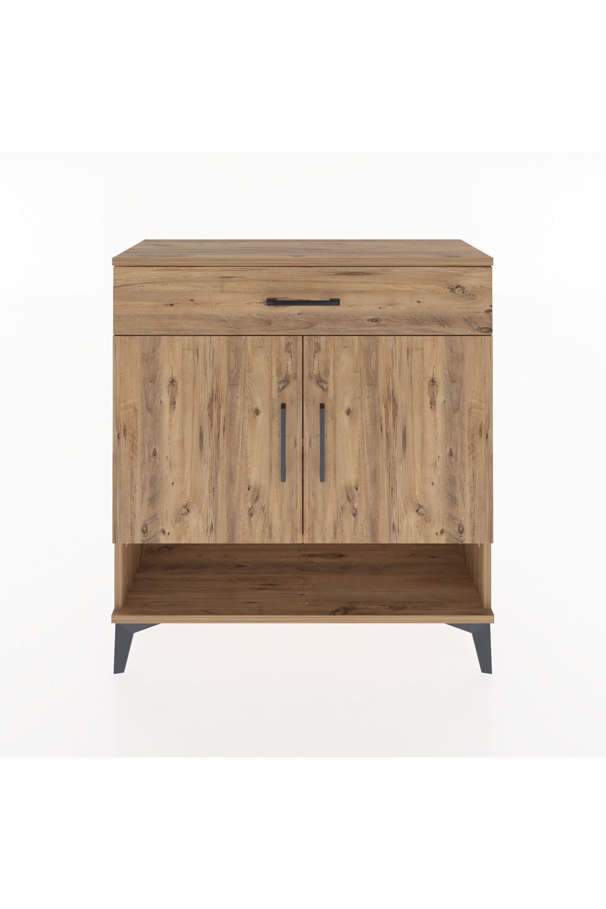 Arges Şifonyer 2 Raflı Tek Çekmeceli 2 Kapaklı 88x30x96 - S04M065V9A