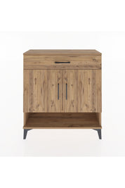 Arges Şifonyer 2 Raflı Tek Çekmeceli 2 Kapaklı 88x30x96 - S04M065V9A