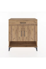 Arges Şifonyer 2 Raflı Tek Çekmeceli 2 Kapaklı 88x30x96