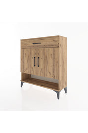 Arges Şifonyer 2 Raflı Tek Çekmeceli 2 Kapaklı 88x30x96 - S04M065V9A