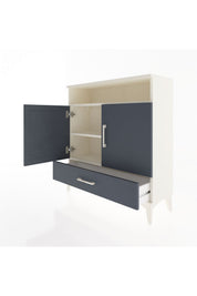 Arges Şifonyer 3 Raflı Tek Çekmeceli 2 Kapaklı 88x30x96 - S04M066V2A
