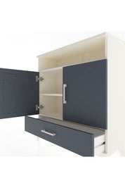 Arges Şifonyer 3 Raflı Tek Çekmeceli 2 Kapaklı 88x30x96 - S04M066V2A