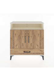 Arges Şifonyer 3 Raflı Tek Çekmeceli 2 Kapaklı 88x30x96 - S04M066V3A