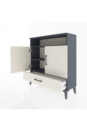 Arges Şifonyer 3 Raflı Tek Çekmeceli 2 Kapaklı 88x30x96 - S04M066V4A