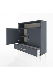 Arges Şifonyer 3 Raflı Tek Çekmeceli 2 Kapaklı 88x30x96 - S04M066V5A