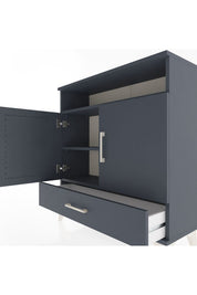 Arges Şifonyer 3 Raflı Tek Çekmeceli 2 Kapaklı 88x30x96 - S04M066V5A