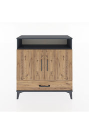 Arges Şifonyer 3 Raflı Tek Çekmeceli 2 Kapaklı 88x30x96 - S04M066V6A
