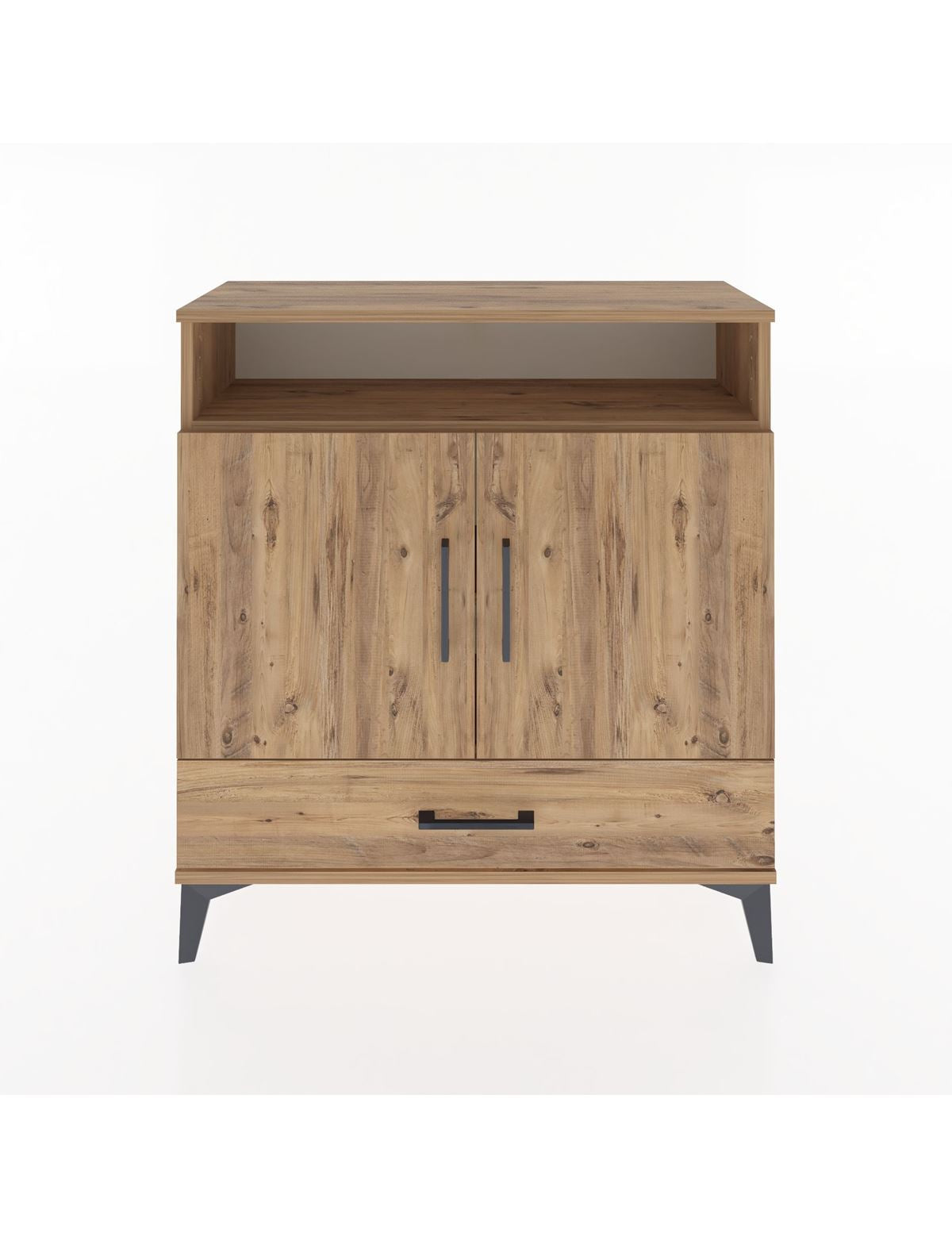 Arges Şifonyer 3 Raflı Tek Çekmeceli 2 Kapaklı 88x30x96 - S04M066V9A