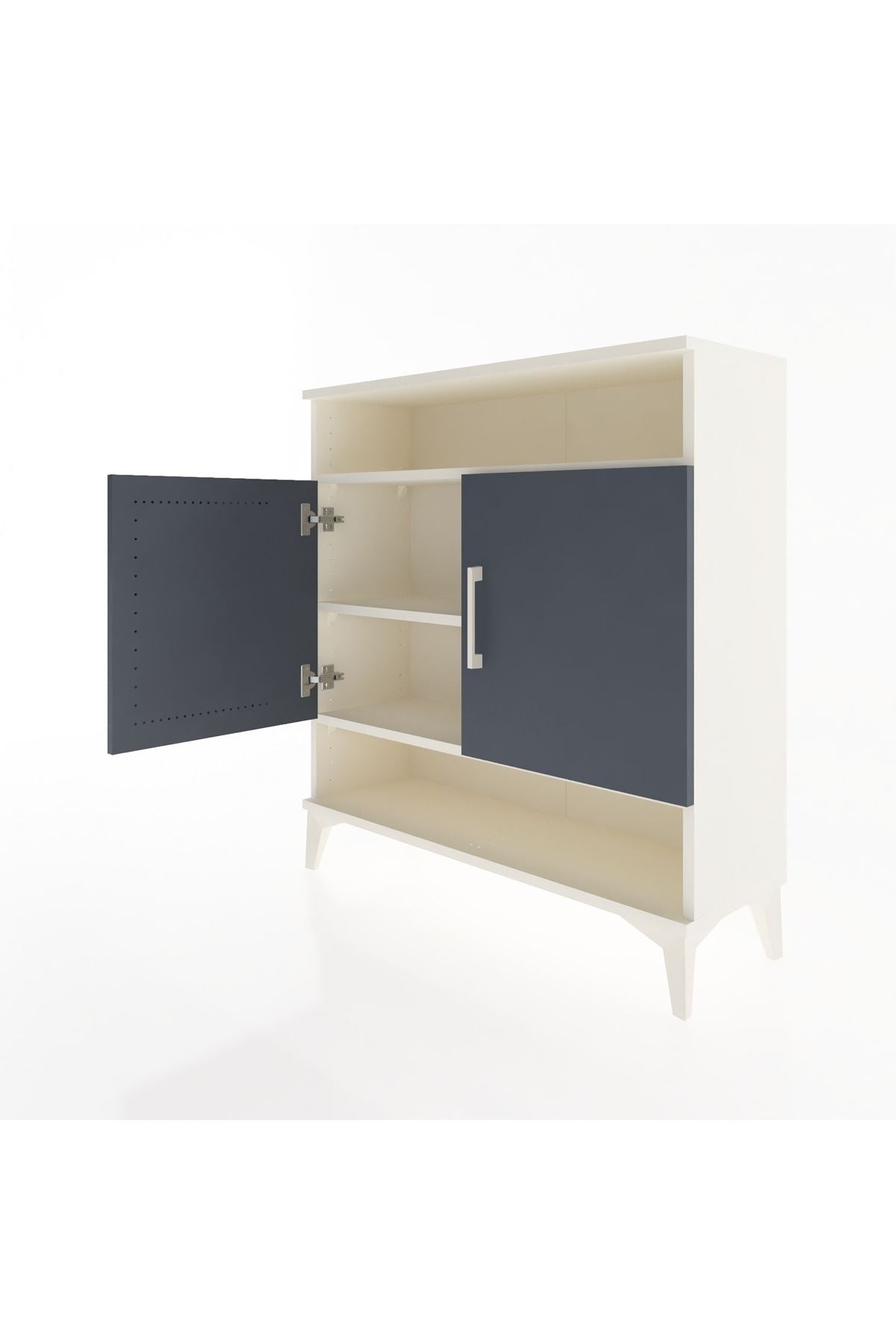 Arges Şifonyer 3 Raflı 2 Kapaklı 88x30x96 - S04M067V2A