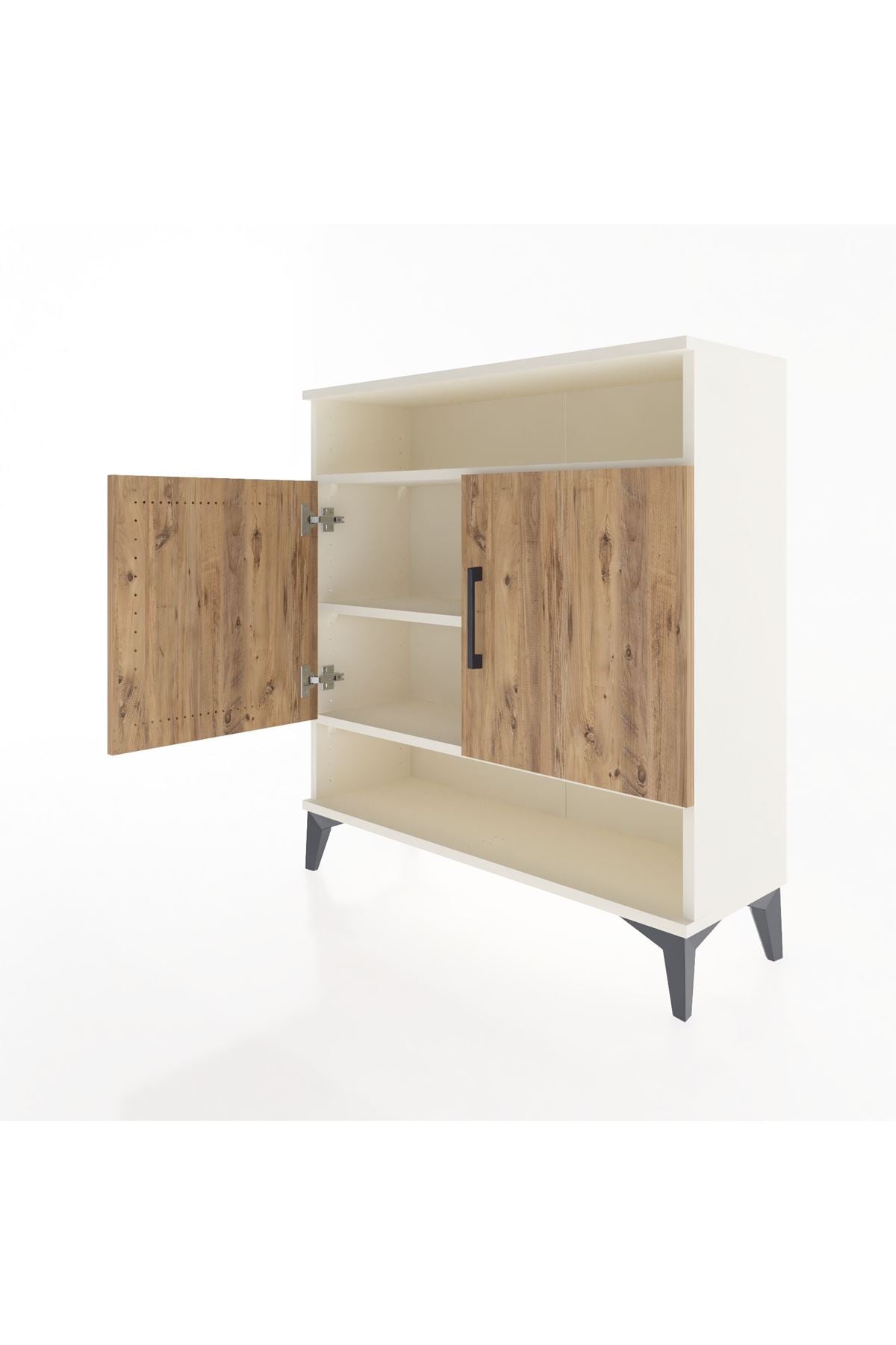 Arges Şifonyer 3 Raflı 2 Kapaklı 88x30x96 - S04M067V3A