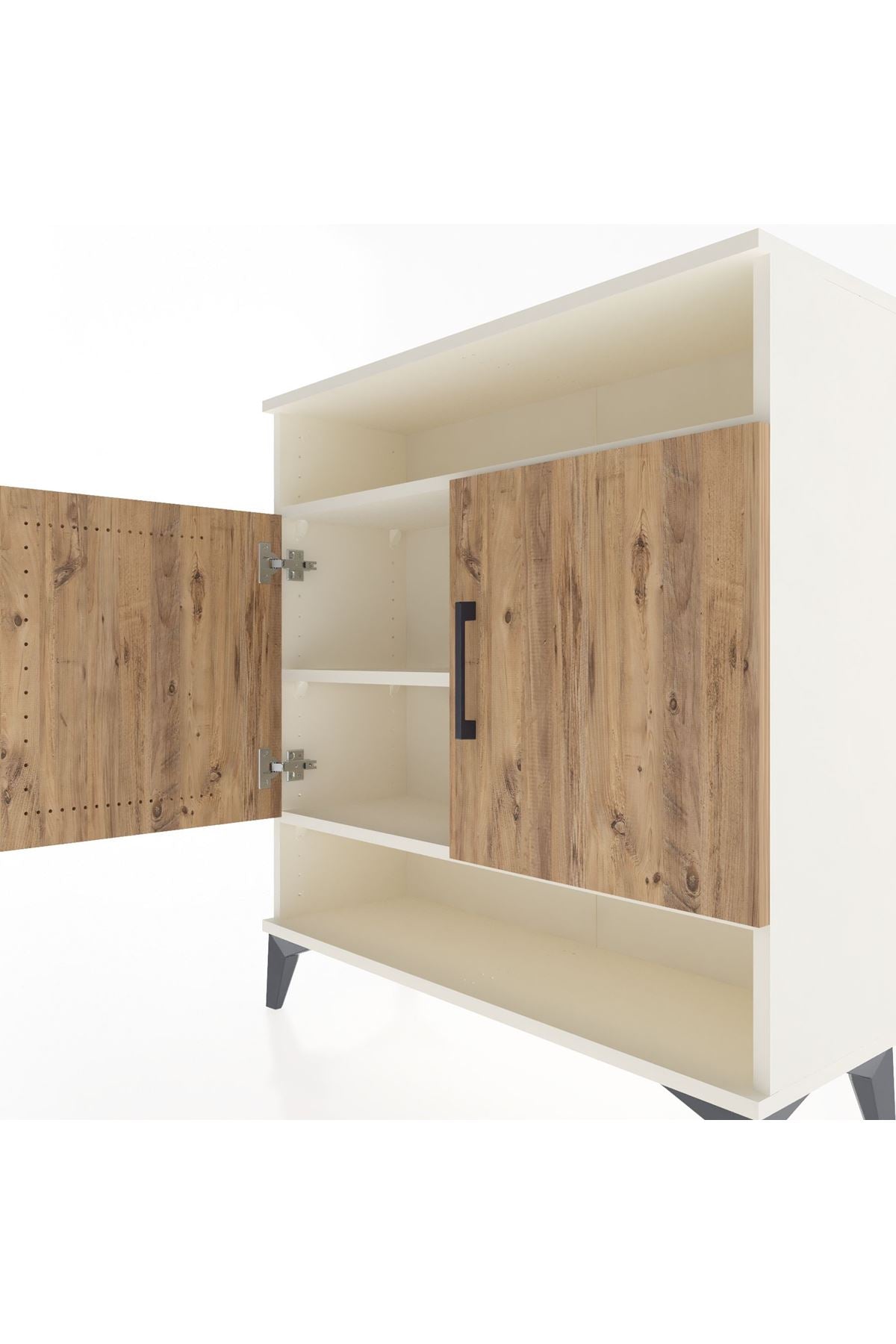 Arges Şifonyer 3 Raflı 2 Kapaklı 88x30x96 - S04M067V3A