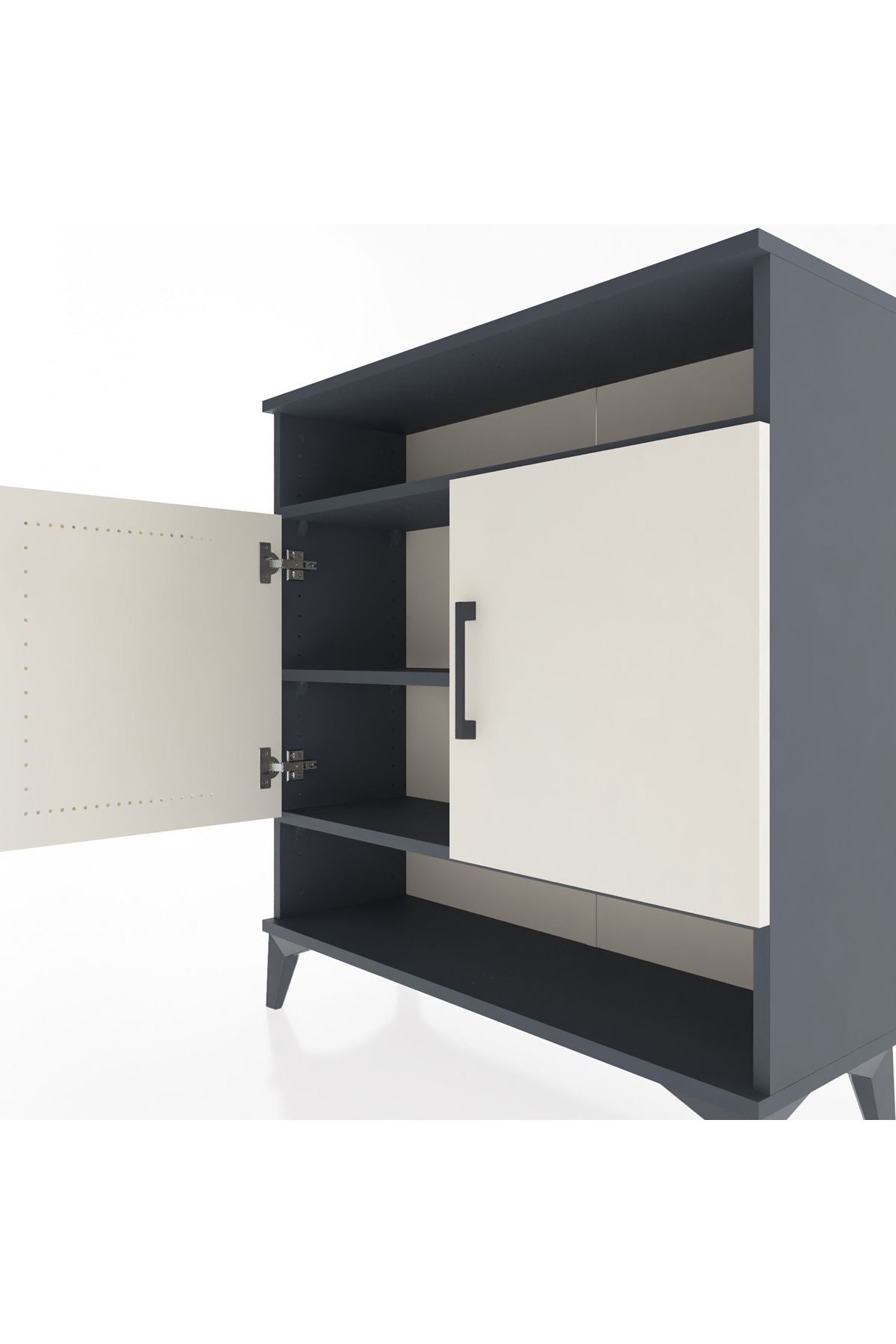 Arges Şifonyer 3 Raflı 2 Kapaklı 88x30x96 - S04M067V4A