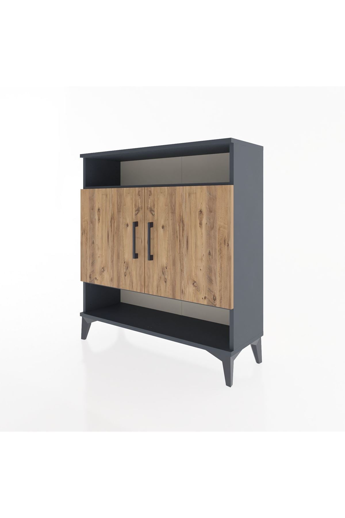 Arges Şifonyer 3 Raflı 2 Kapaklı 88x30x96 - S04M067V6A