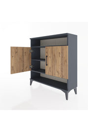 Arges Şifonyer 3 Raflı 2 Kapaklı 88x30x96 - S04M067V6A