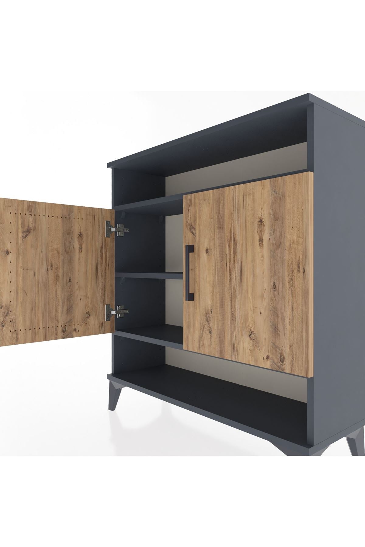 Arges Şifonyer 3 Raflı 2 Kapaklı 88x30x96 - S04M067V6A