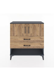 Arges Şifonyer 2 Raflı 2 Çekmeceli 2 Kapaklı 88x30x96 - S04M030V6A