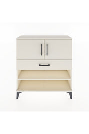 Arges Şifonyer 3 Raflı Tek Çekmeceli 2 Kapaklı 88x30x96 - S04M031V1A