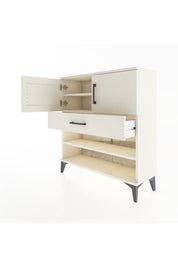 Arges Şifonyer 3 Raflı Tek Çekmeceli 2 Kapaklı 88x30x96 - S04M031V1A