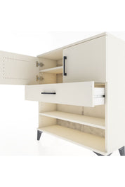 Arges Şifonyer 3 Raflı Tek Çekmeceli 2 Kapaklı 88x30x96 - S04M031V1A