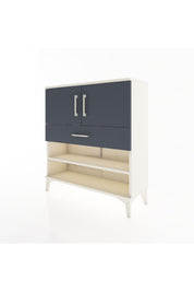 Arges Şifonyer 3 Raflı Tek Çekmeceli 2 Kapaklı 88x30x96 - S04M031V2A