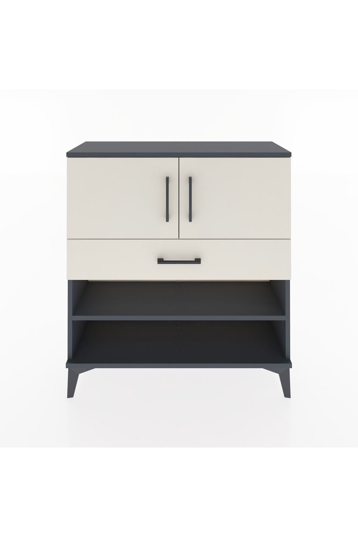 Arges Şifonyer 3 Raflı Tek Çekmeceli 2 Kapaklı 88x30x96 - S04M031V4A