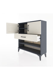 Arges Şifonyer 3 Raflı Tek Çekmeceli 2 Kapaklı 88x30x96 - S04M031V4A