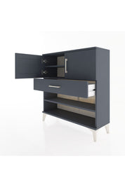 Arges Şifonyer 3 Raflı Tek Çekmeceli 2 Kapaklı 88x30x96 - S04M031V5A