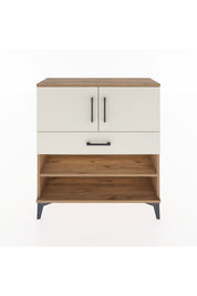 Arges Şifonyer 3 Raflı Tek Çekmeceli 2 Kapaklı 88x30x96 - S04M031V7A