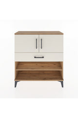 Arges Şifonyer 3 Raflı Tek Çekmeceli 2 Kapaklı 88x30x96